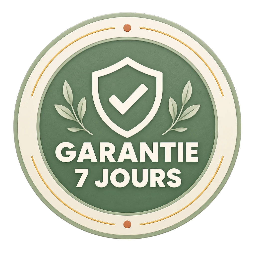 Sceau de garantie de 7 jours